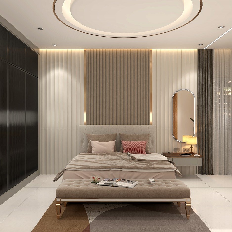 Modern Bedroom Paneling 7